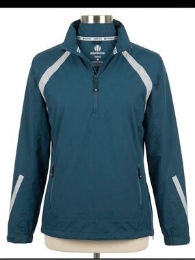 Sunice Teal and Light Gray Windbreaker Jacket